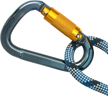 Carabiner Blue Rope
